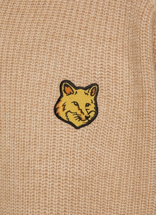  - MAISON KITSUNÉ - Fox Head Patch Half Zip Ribbed Jumper