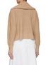 Back View - Click To Enlarge - MAISON KITSUNÉ - Fox Head Patch Half Zip Ribbed Jumper