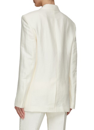 Back View - Click To Enlarge - HELMUT LANG - Linen Wrap Jacket