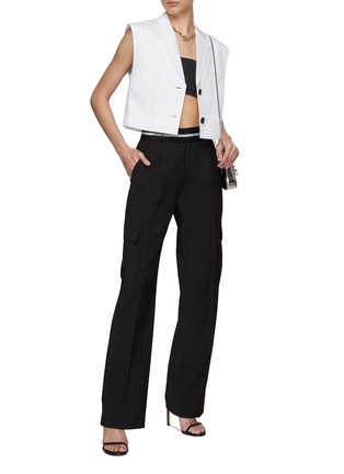 Figure View - Click To Enlarge - HELMUT LANG - Cropped Vest