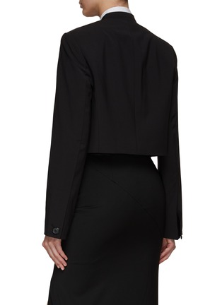 Back View - Click To Enlarge - HELMUT LANG - Wool Cropped Blazer