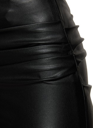  - HELMUT LANG - Twisted Leather Mini Skirt