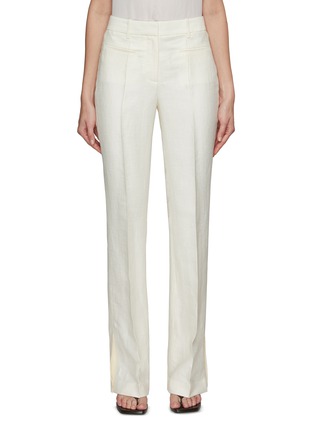 Main View - Click To Enlarge - HELMUT LANG - Linen Straight Pants