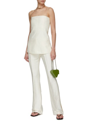 Figure View - Click To Enlarge - HELMUT LANG - Linen Straight Pants