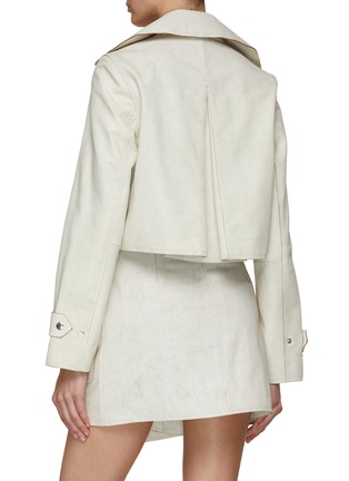 Back View - Click To Enlarge - HELMUT LANG - Cropped Trench Coat
