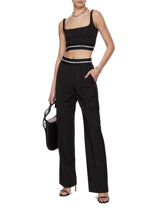 Figure View - Click To Enlarge - HELMUT LANG - Square Neck Sports Bra