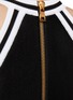  - BALMAIN - Contrast Knit Skater Dress