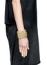 Figure View - Click To Enlarge - KENNETH JAY LANE - Chain and pearl elasticated bracelet