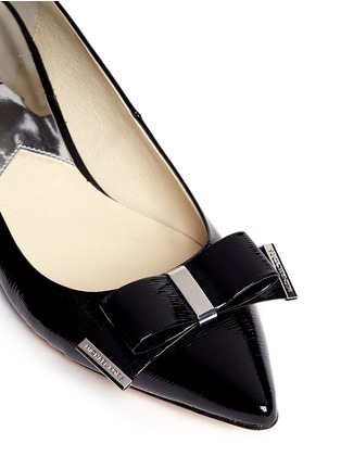 Detail View - Click To Enlarge - MICHAEL KORS - Kiera patent leather wedge pumps