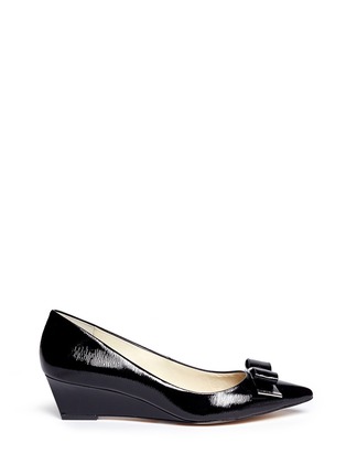 Main View - Click To Enlarge - MICHAEL KORS - Kiera patent leather wedge pumps