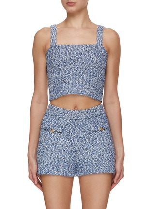 Main View - Click To Enlarge - CRUSH COLLECTION - Bouclé Tank Top