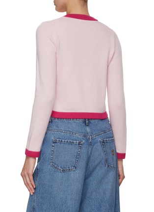 Back View - Click To Enlarge - CRUSH COLLECTION - Crewneck Cashmere Knit Top