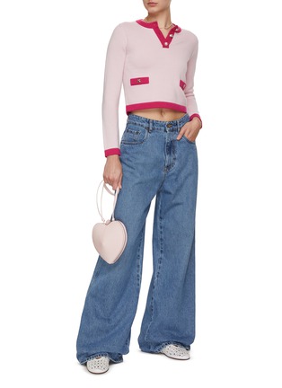 Figure View - Click To Enlarge - CRUSH COLLECTION - Crewneck Cashmere Knit Top
