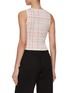 Back View - Click To Enlarge - CRUSH COLLECTION - Chequered Motif Knit Tank Top