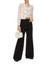 Figure View - Click To Enlarge - CRUSH COLLECTION - Chequered Motif Knit Tank Top
