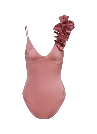 Main View - Click To Enlarge - MAYGEL CORONEL - Siruma Ruffle One Piece