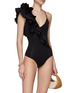 Figure View - Click To Enlarge - MAYGEL CORONEL - Ruffle Detail One Piece