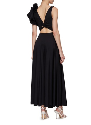 Back View - Click To Enlarge - MAYGEL CORONEL - Ruffle Maxi Dress