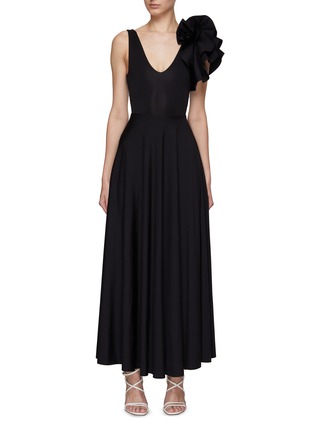 Main View - Click To Enlarge - MAYGEL CORONEL - Ruffle Maxi Dress