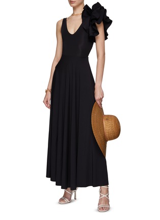 Figure View - Click To Enlarge - MAYGEL CORONEL - Ruffle Maxi Dress