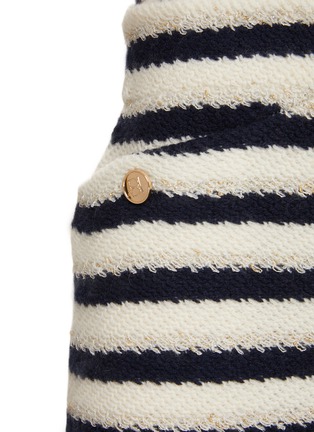  - CRUSH COLLECTION - Striped Jacquard Slit Skirt
