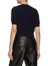 Back View - Click To Enlarge - CRUSH COLLECTION - Mid-Sleeve Pointelle Sweater