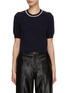 Main View - Click To Enlarge - CRUSH COLLECTION - Mid-Sleeve Pointelle Sweater