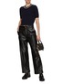 Figure View - Click To Enlarge - CRUSH COLLECTION - Mid-Sleeve Pointelle Sweater