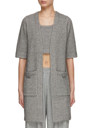 Main View - Click To Enlarge - CRUSH COLLECTION - Mid Sleeve Long Cardigan