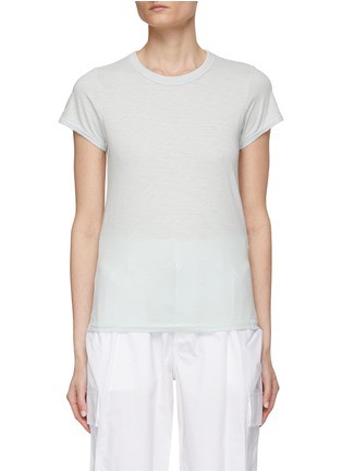 Main View - Click To Enlarge - RAG & BONE - ‘Slub’ Crewneck Short Sleeve Linen Cotton Blend T-Shirt