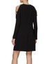 Back View - Click To Enlarge - MARCHESA COUTURE - Crystal Embellished Cocktail Shift Dress