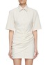 Main View - Click To Enlarge - JACQUEMUS - Short Sleeve Wrap Shirt Dress