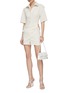 Figure View - Click To Enlarge - JACQUEMUS - Short Sleeve Wrap Shirt Dress