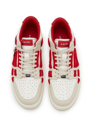 Detail View - Click To Enlarge - AMIRI - Skeltop Low Leather Sneakers