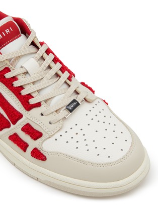 Detail View - Click To Enlarge - AMIRI - Skeltop Low Leather Sneakers