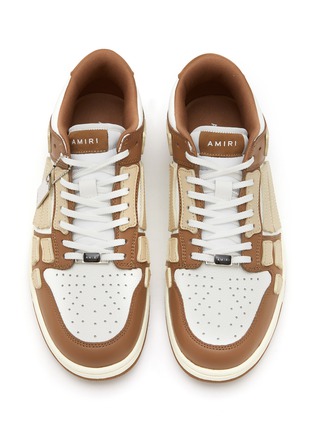 Detail View - Click To Enlarge - AMIRI - Skeltop Low Leather Sneakers
