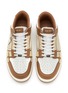 Detail View - Click To Enlarge - AMIRI - Skeltop Low Leather Sneakers