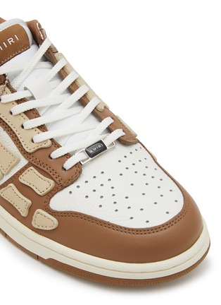 Detail View - Click To Enlarge - AMIRI - Skeltop Low Leather Sneakers