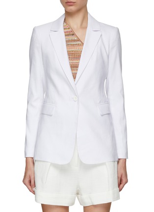 Main View - Click To Enlarge - ALICE & OLIVIA - Macey Single Breasted Notched Lapel Blazer