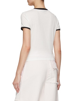 Back View - Click To Enlarge - ALICE & OLIVIA - Rylyn Stace Face Print Ringer T-Shirt