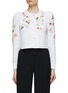 Main View - Click To Enlarge - ALICE & OLIVIA - ‘Kitty’ Floral Embroidered Puff Sleeve Cardigan