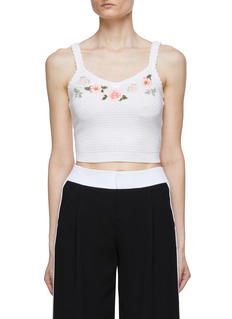 ALICE & OLIVIA | 'Brigida' Floral Embroidered Tank | Women | Lane