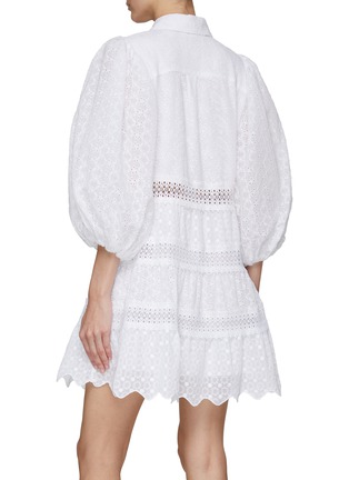 Back View - Click To Enlarge - ALICE & OLIVIA - Blakesley Bell Sleeve Mini Dress