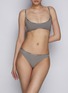 Figure View - Click To Enlarge - SKIMS - Logo Cotton Dipped Thong