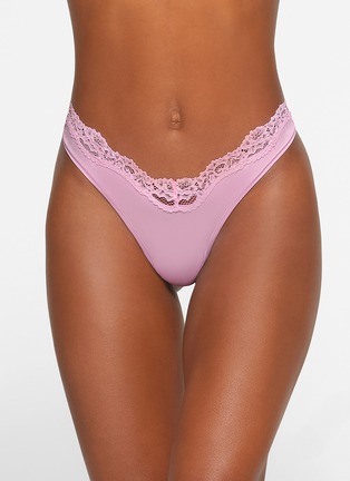 Womens Skims pink Fits Everybody Dipped-Front Thong