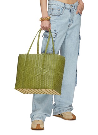 Figure View - Click To Enlarge - PALOROSA - Medium Basket Woven Bag