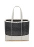 Main View - Click To Enlarge - PALOROSA - Small Flat Bicoloured Woven Basket Bag