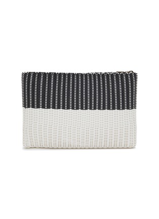 Main View - Click To Enlarge - PALOROSA - Large Bicoloured Woven Clutch