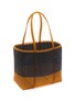 Detail View - Click To Enlarge - PALOROSA - Medium Basket Bicoloured Woven Bag