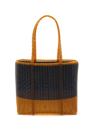Main View - Click To Enlarge - PALOROSA - Medium Basket Bicoloured Woven Bag